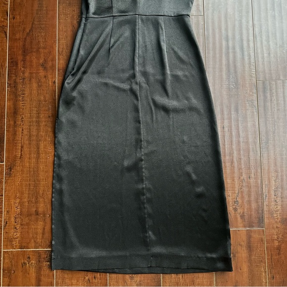 CALVIN KLEIN JEANS Maxi Slip Black Dress Sz MED - Picture 8 of 9